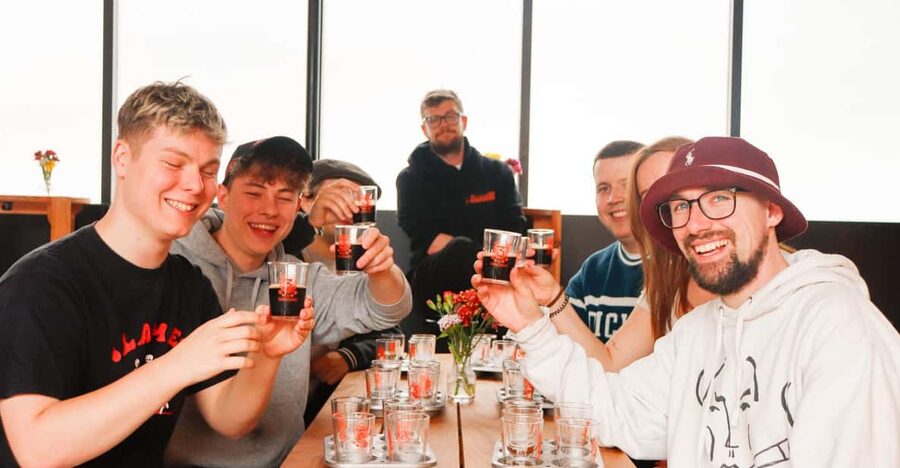 3 Locks Brewing Company: Guided tasting and brewery tour - Six tasters that give the tour its backbone