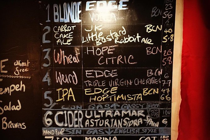 Barcelona Craft Beer Tour with a Brewery Tour and 3 Local Bars - How much beer is included?
