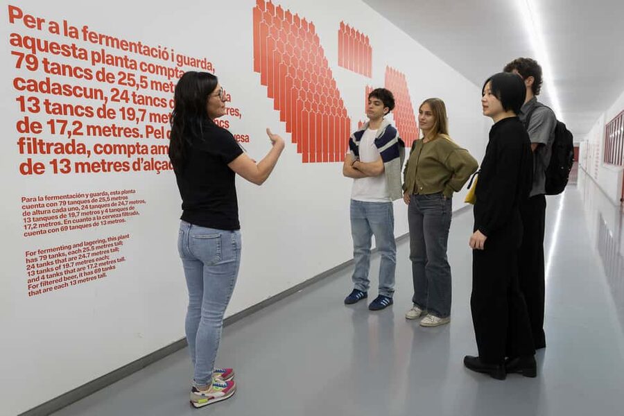 Barcelona: Estrella Damm Brewery Guided Tour with Tasting - The bottling plant and the limits of a working factory