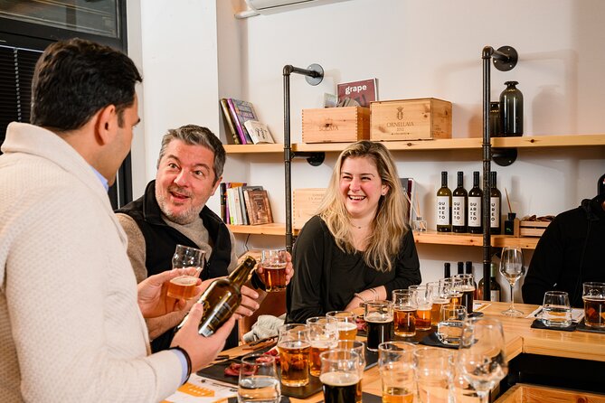 Beer Tasting Evening Experience in Athens with Greek Cheeses - Five Greek beers, including a dark beer surprise
