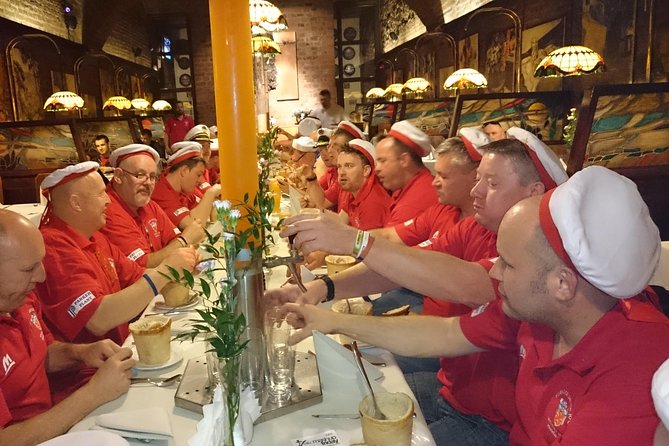 Brewery Dinner -center of Krakow - Pork knuckle, schnitzel, and the brewery table