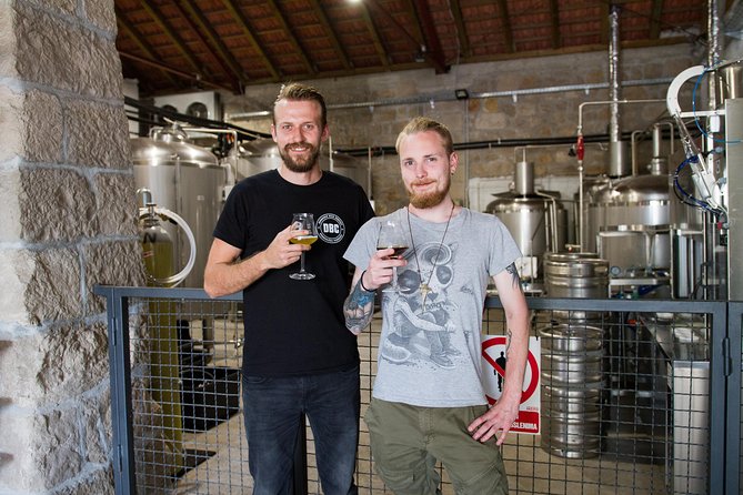 Brewery Tour with Food included - The four-beer tasting in the tap room