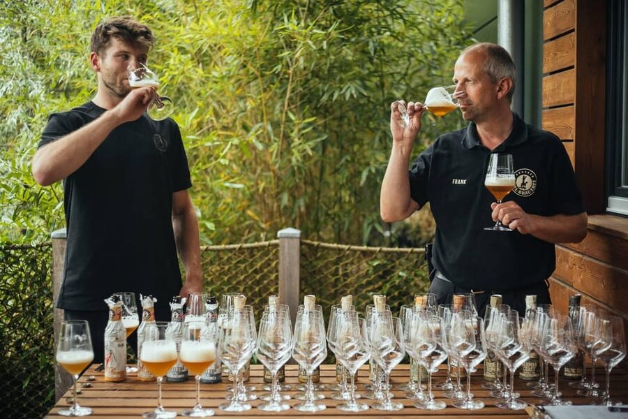 Brewery tour with tasting - Tasting four beers, 125 milliliters at a time