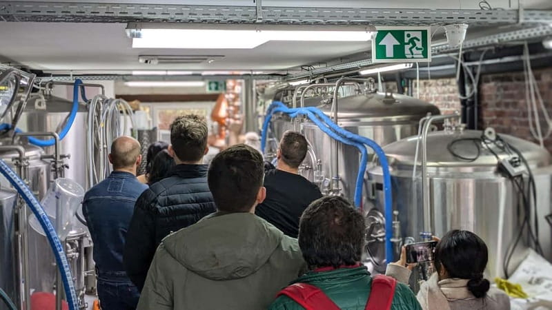 Brussels: micro brewery & distillery tour + beer tasting - Two 16-centiliter beers at the source