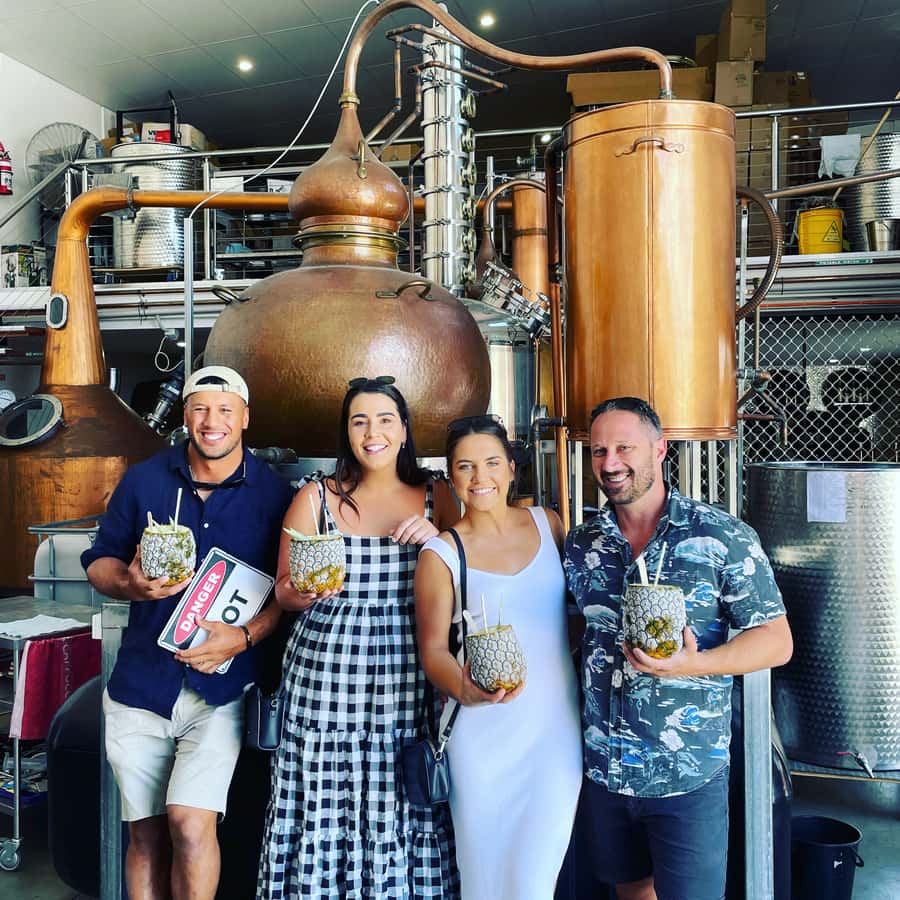 Byron Bay Brewery and Distillery Day Tour: Lunch & tastings - Coast and hinterland views between the pours