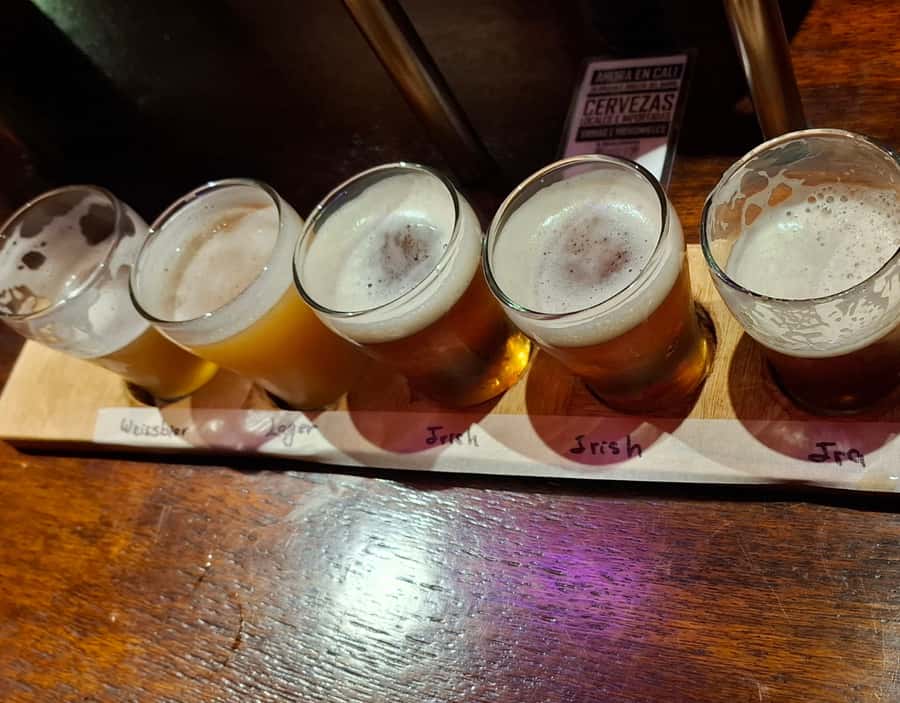 Craft Beer Pub Crawl in Cali - First stop: Botánico Pub and local beer samples