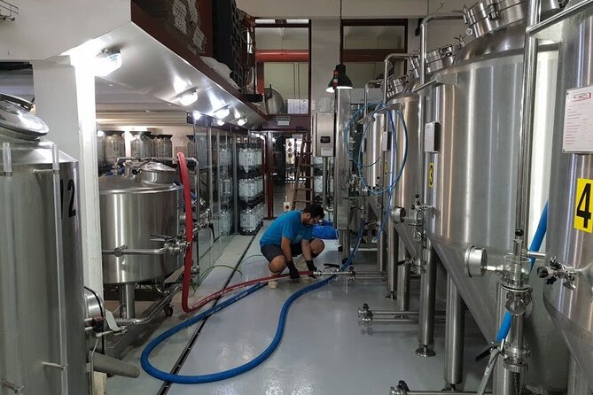 Craft Beer Tipsy Tour in Barcelona - The microbrewery finale and five-beer flight