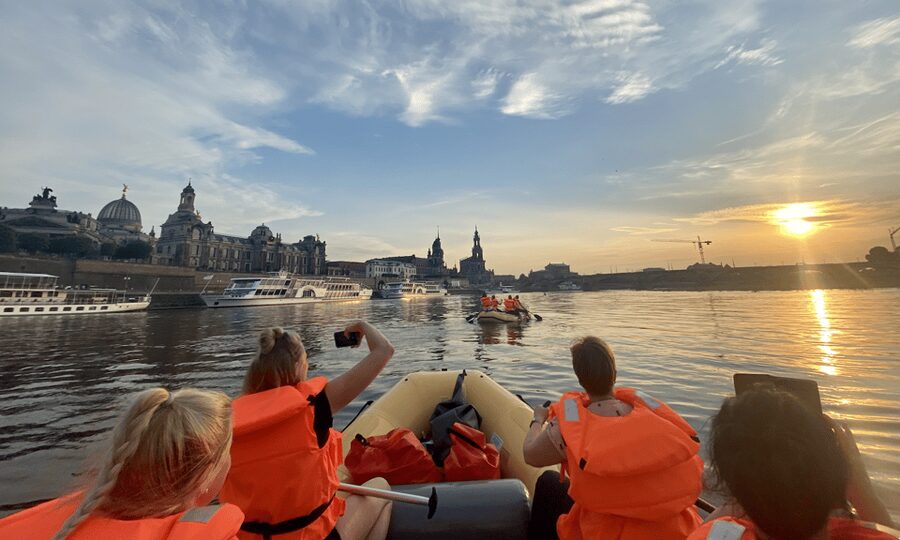 Dresden: Private Inflatable Boat Tour with Beer Garden Stop - Key points to know before you book