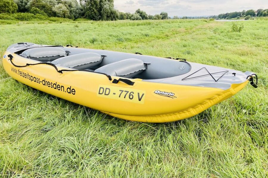 Dresden: Private Inflatable Boat Tour with Beer Garden Stop - A beer garden stop beside the river