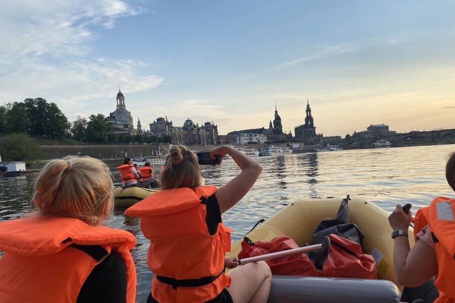 Dresden: Private Inflatable Boat Tour with Beer Garden Stop - What is included, and what is not