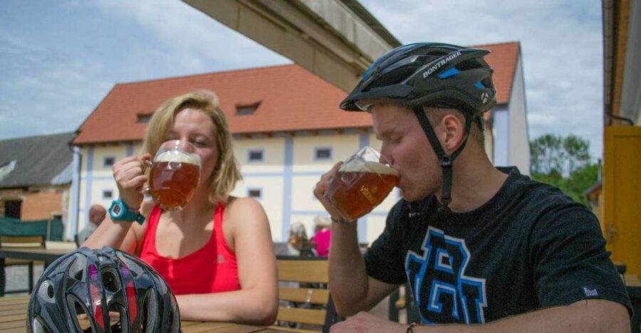 E-Bike Day Trip: Visit a Roman Castle and Taste Craft Beer - The river route from Prague to Karlstejn