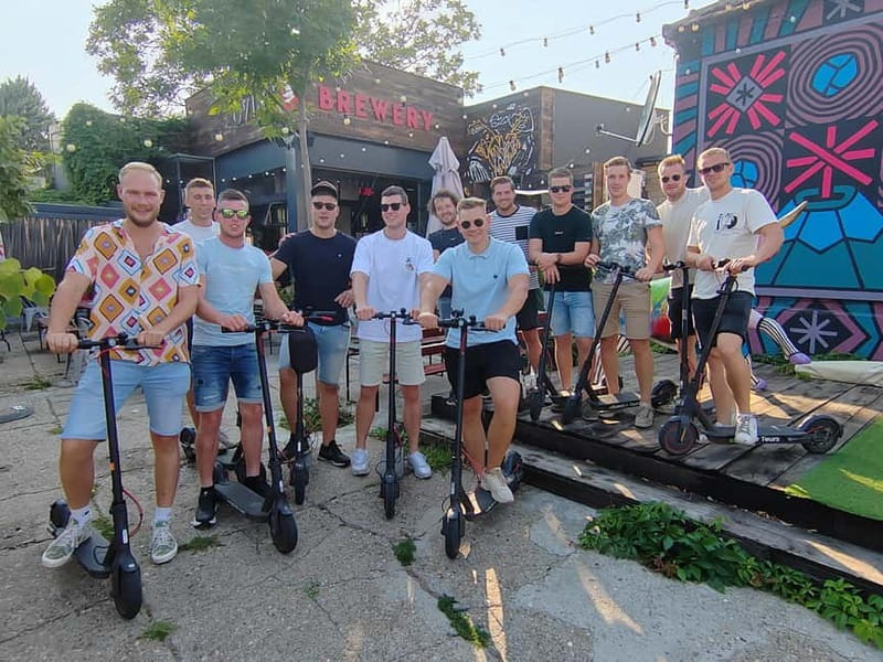 E Scooter Craft Beer and Breweries tour - Starting on Maršala Birjuzova Street