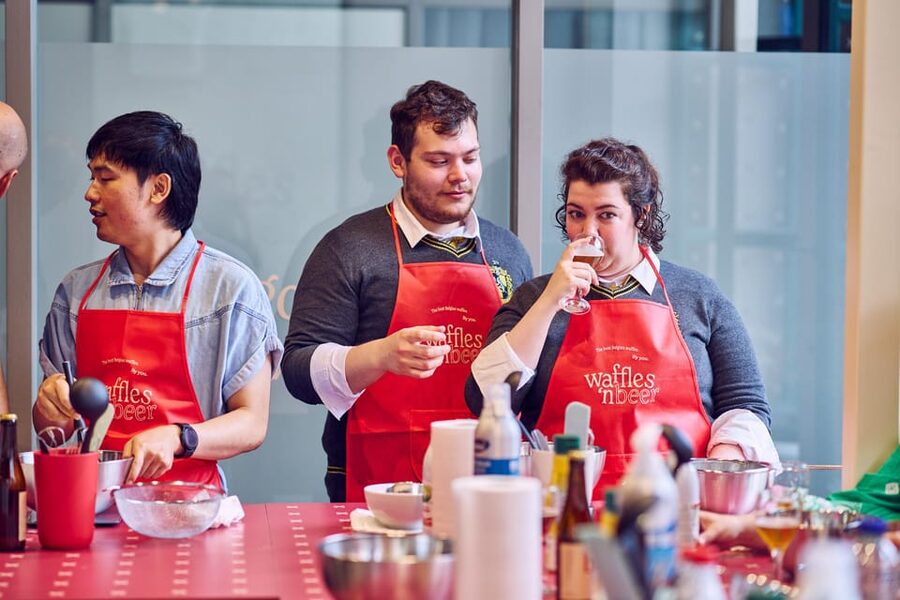 Ghent: Belgian Waffle-Making Workshop with Beer Tasting - The hosts make or break the class
