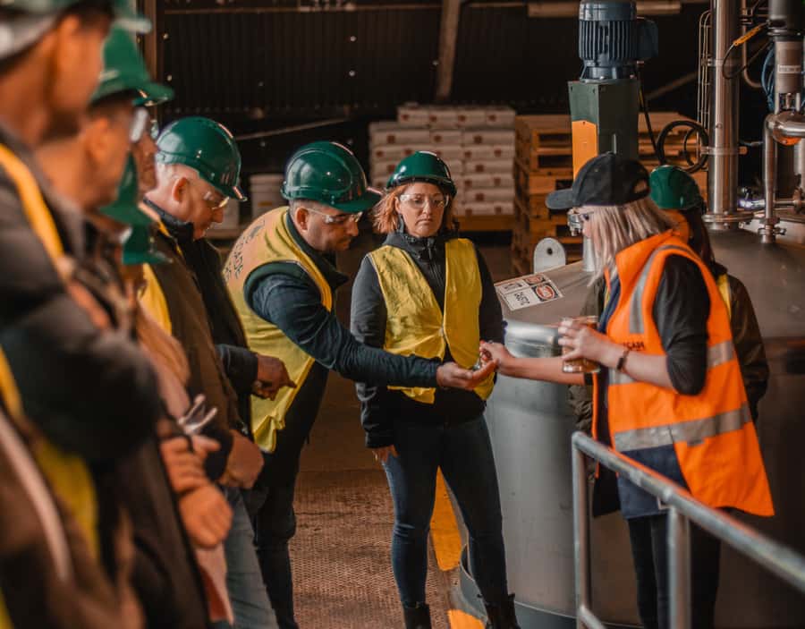 Hobart: Cascade Brewery Experience - The tasting paddle at the Cascade bar