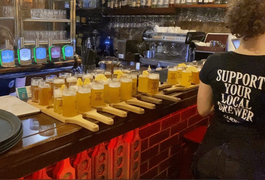 Krakow's Local Flavor: Craft Beer and Street Food with Guide - Starting beneath Saint Mary’s Church