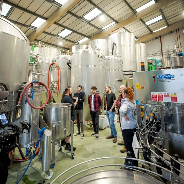 London: Craft Brewery Tour with Tasting of 4 Beers - Four 1/3-pint samples on the mezzanine terrace
