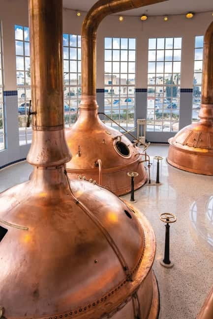 Malta: The Brewery Experience & Beer Tasting with Transfers - Original copper kettles and old brewing machinery