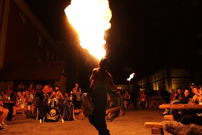 Medieval Dinner Show Castle and Brewery Tour with Hotel pick up - Dinner by candlelight at 7 p.m.