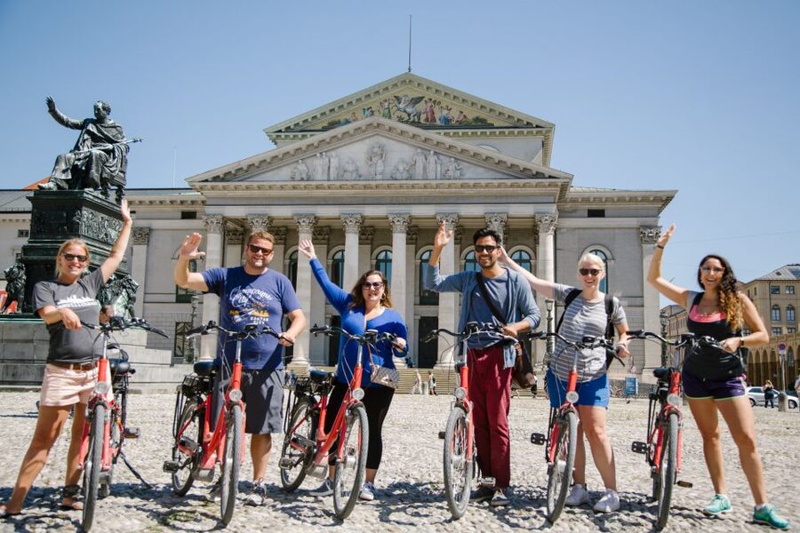 Munich: Bike Tour with Beer Garden Break - Starting at Karlsplatz and getting set up
