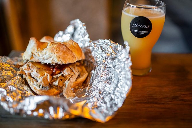 Porto Craft Beer Tour: 7 Beers + 3 Food Pairings in a Small Group - A Fábrica da Picaria pairs beer with Francesinha