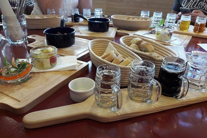 Prague Mini-Breweries Beer Tour with Czech Appetizers - Czech appetizers and the final brewery