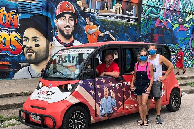 Private 3-in-1 Sightseeing, Brewery, and Mural Tour of Houston by Cart - Downtown Aquarium, parks, and the judicial district