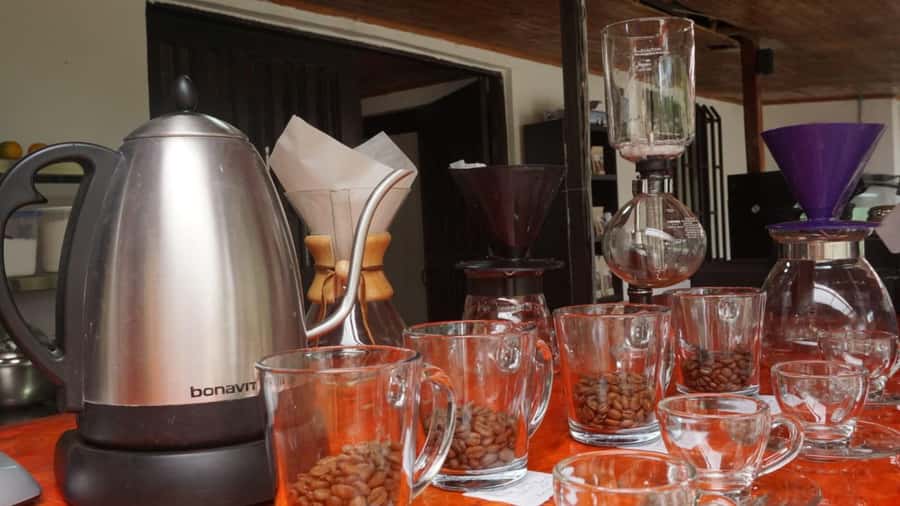 Salento: Coffee Master Roasting, Brewing and Tasting Tour - Four brewing methods and five coffees to compare