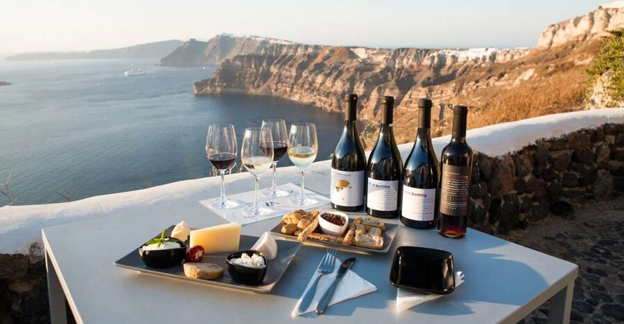 Santorini: Three Wineries and One Brewery Tour with Tastings - Stop one: Santorini Brewing Company