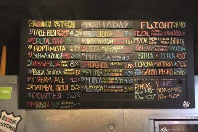 THE TIJUANA EXPERIENCE Craft beer & food private tour - Avenida Revolución and the brewery choices
