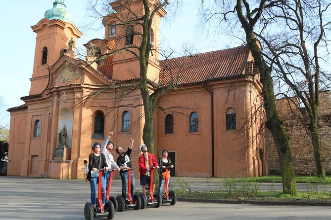 VIP Prague Segway Tour Around Monastic Breweries - Learning to ride before leaving Malá Strana