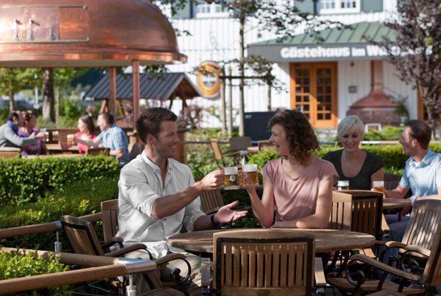 Warstein: Warsteiner World Brewery Tour - The beer garden, shop, and overnight option